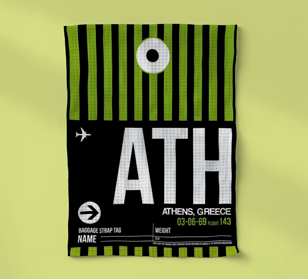 ATH-Athen canovaccio da cucina da Naxart