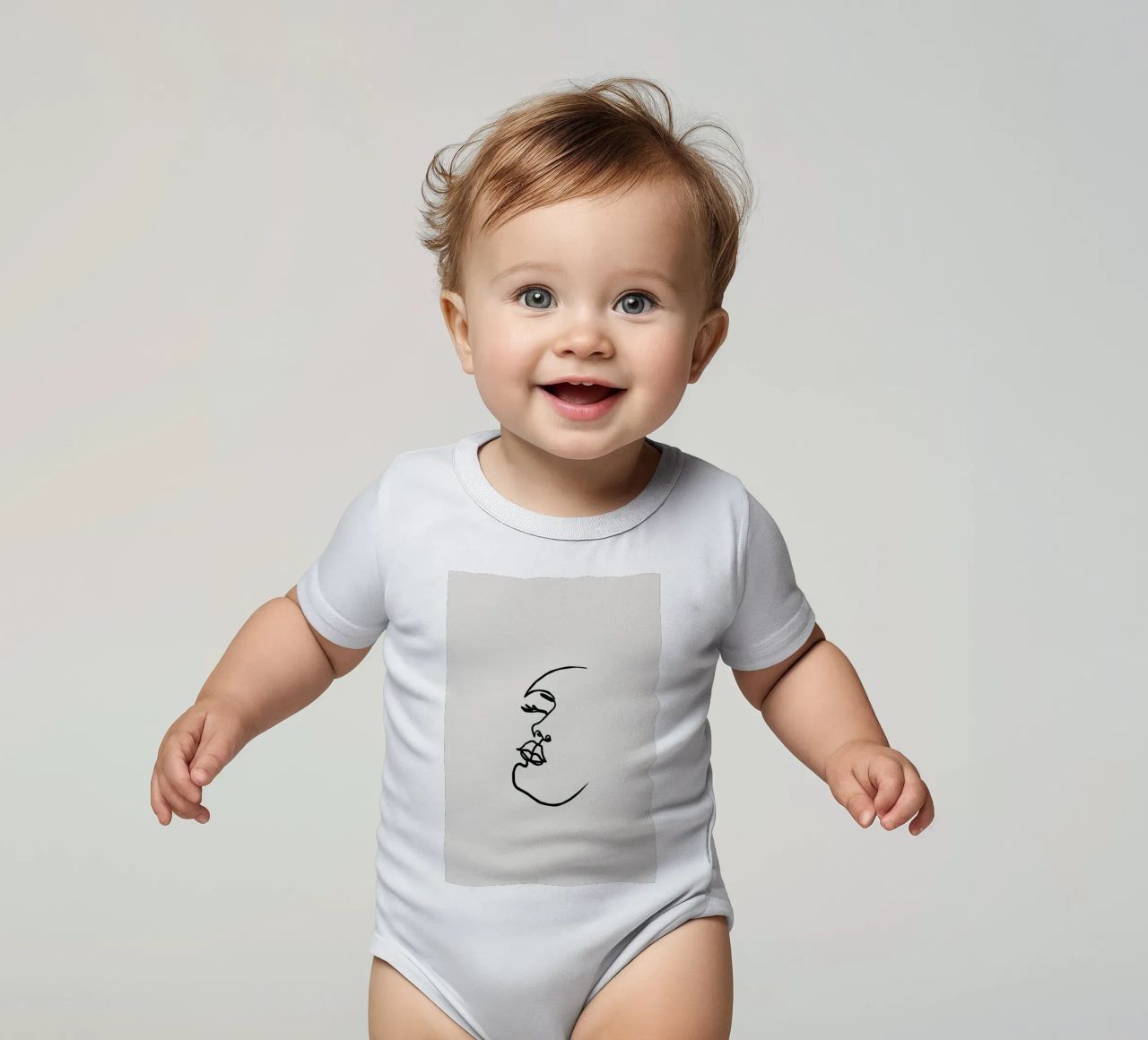 Tilted body neonato maniche corte da Pure