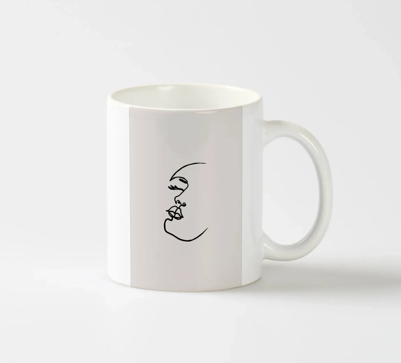 Tilted ceramic mug by Pure