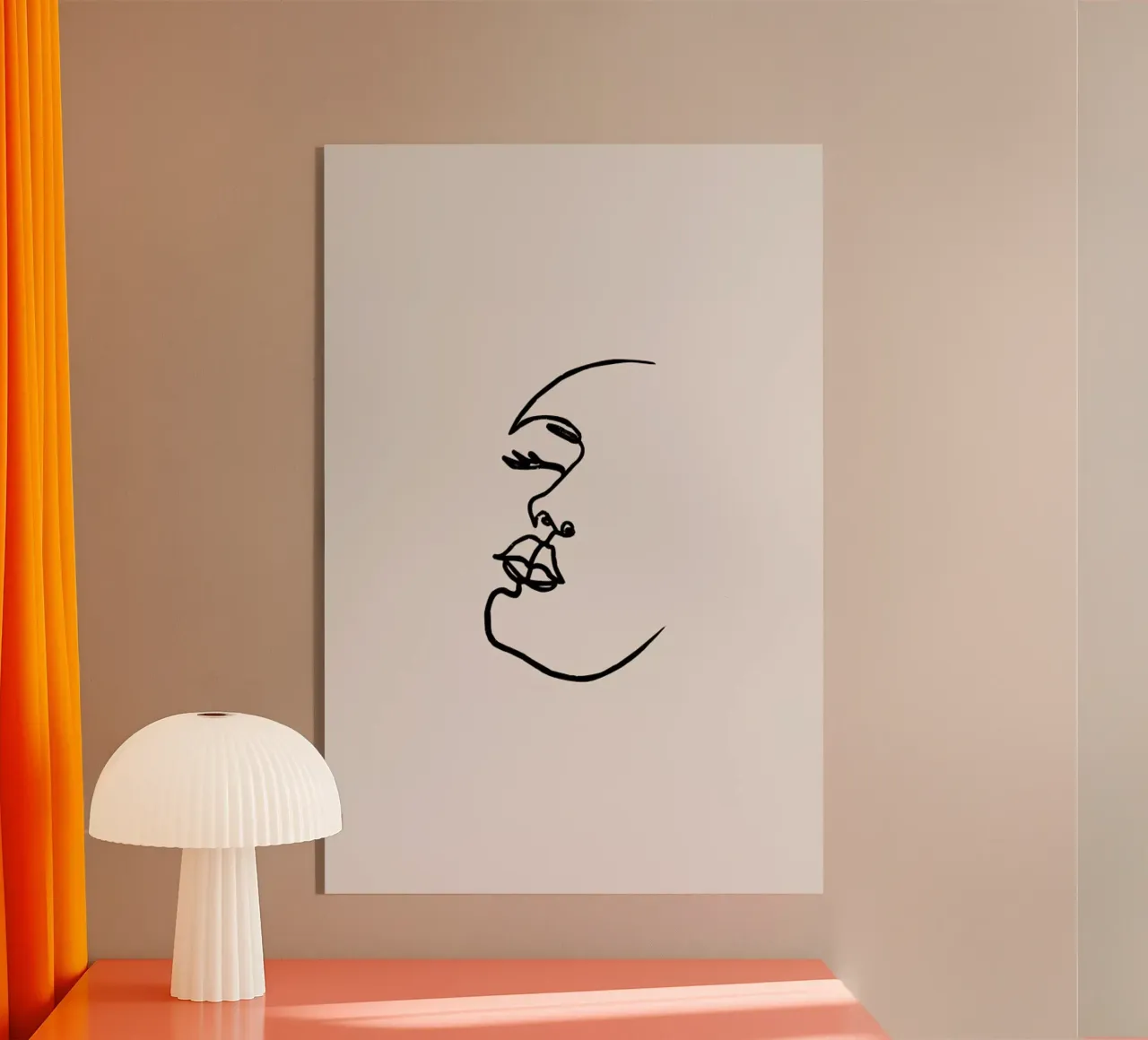 Tilted acrylic glass by Pure