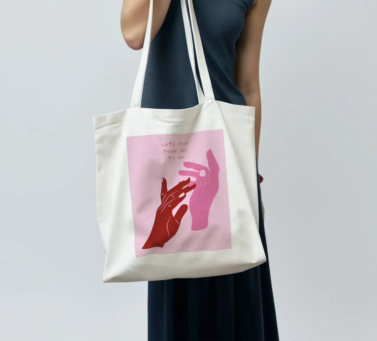 From Me, To Me borsa in juta da Retro Love