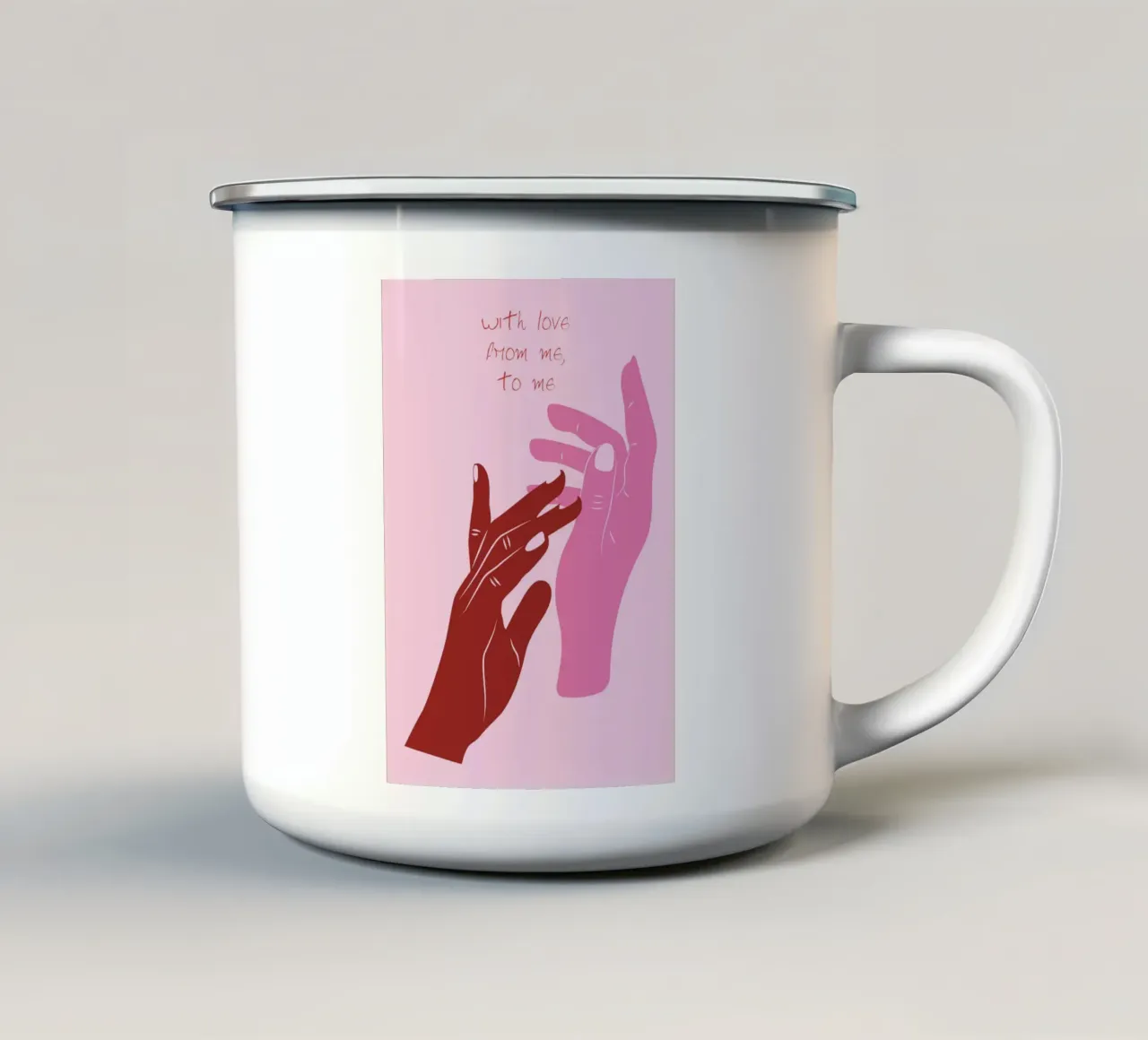From Me, To Me tazza in smalto da Retro Love