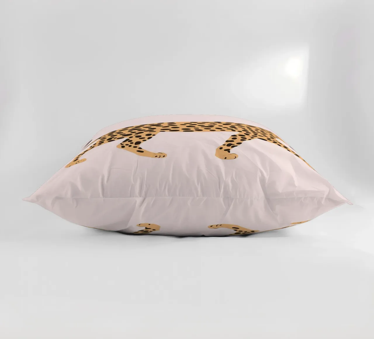 Leopard Wildlife Animal Print, Nursery Wall Art, Kids Poster decorative cushion by Little Lola