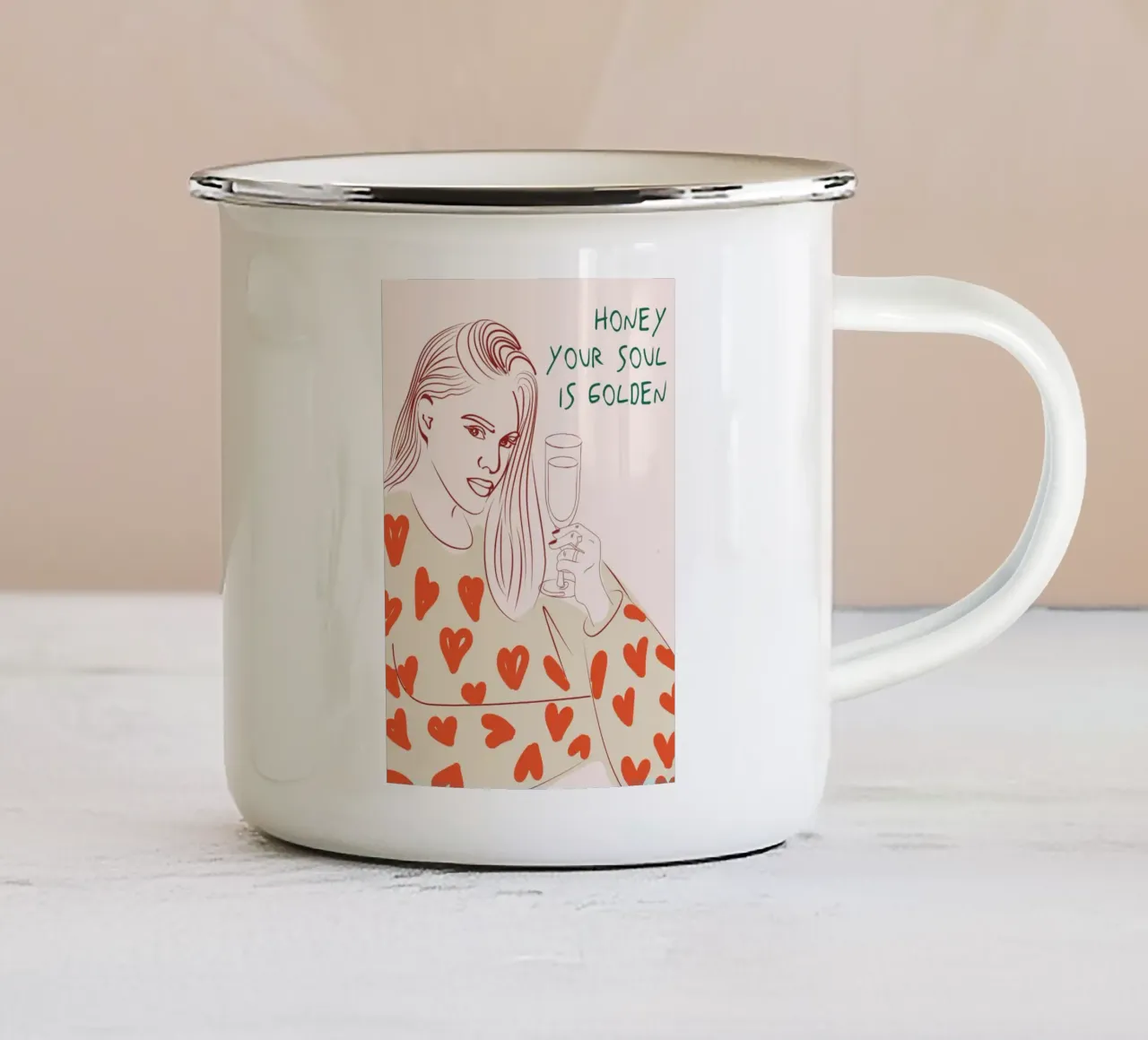Golden Soul tazza in smalto da Retro Love