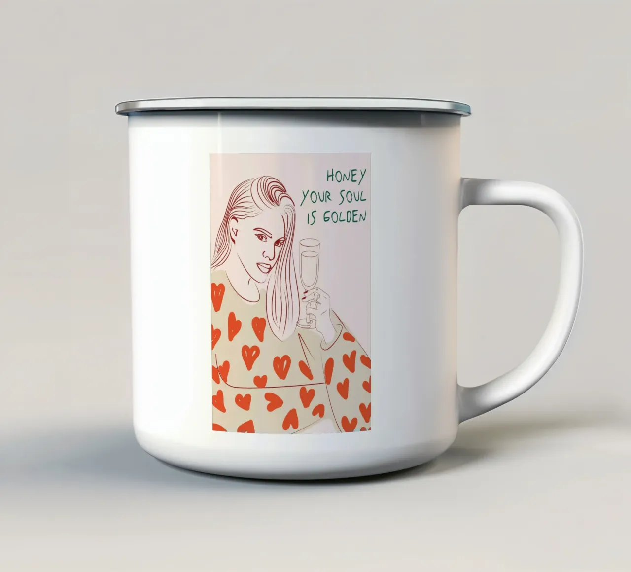 Golden Soul tazza in smalto da Retro Love