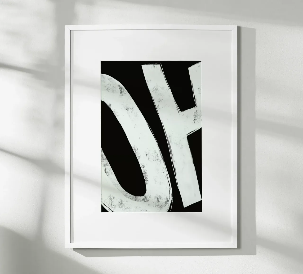 Oh poster con telaio in alluminio da Sarah Bühler