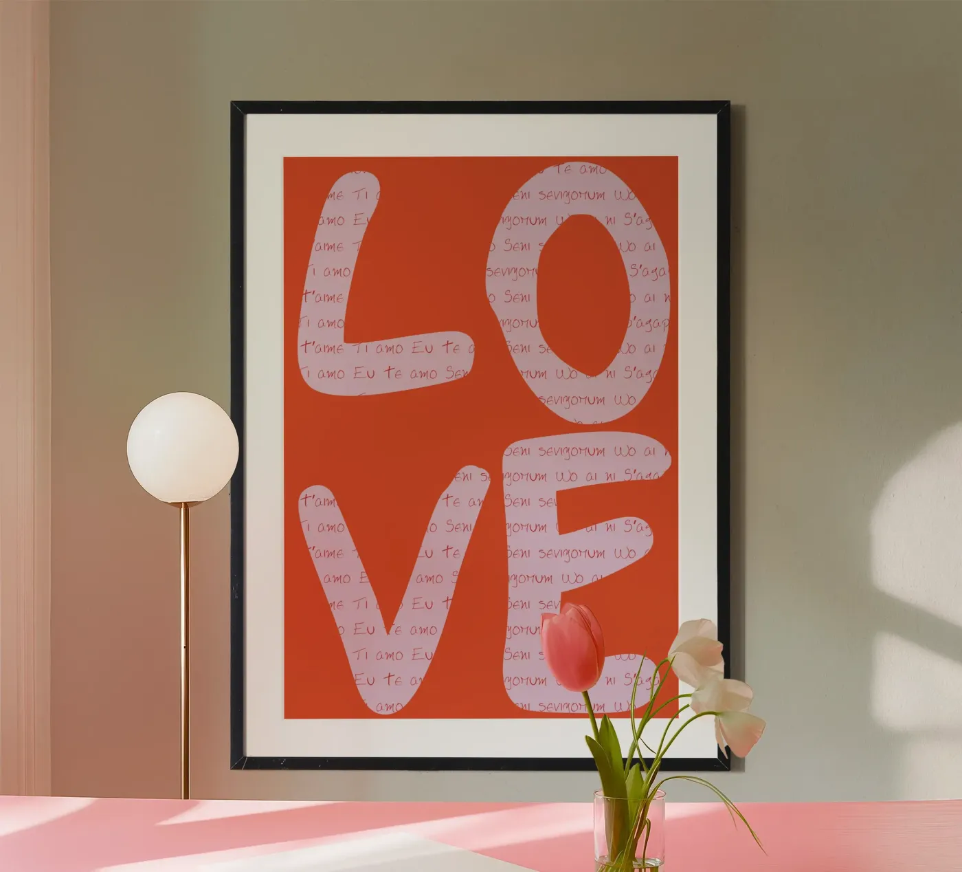 LOVE poster by Retro Love