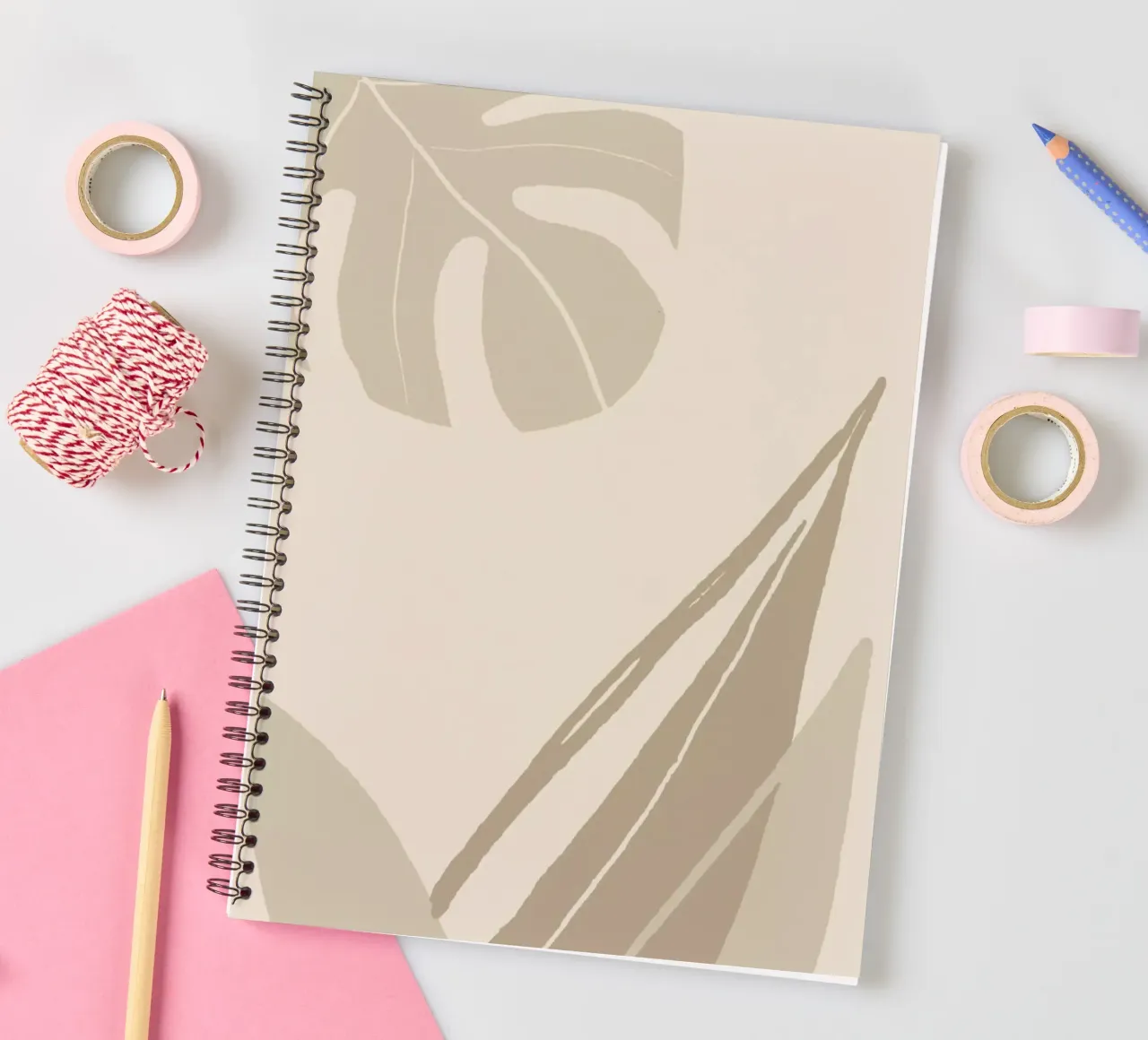 Leaves spiral notebook by Pure