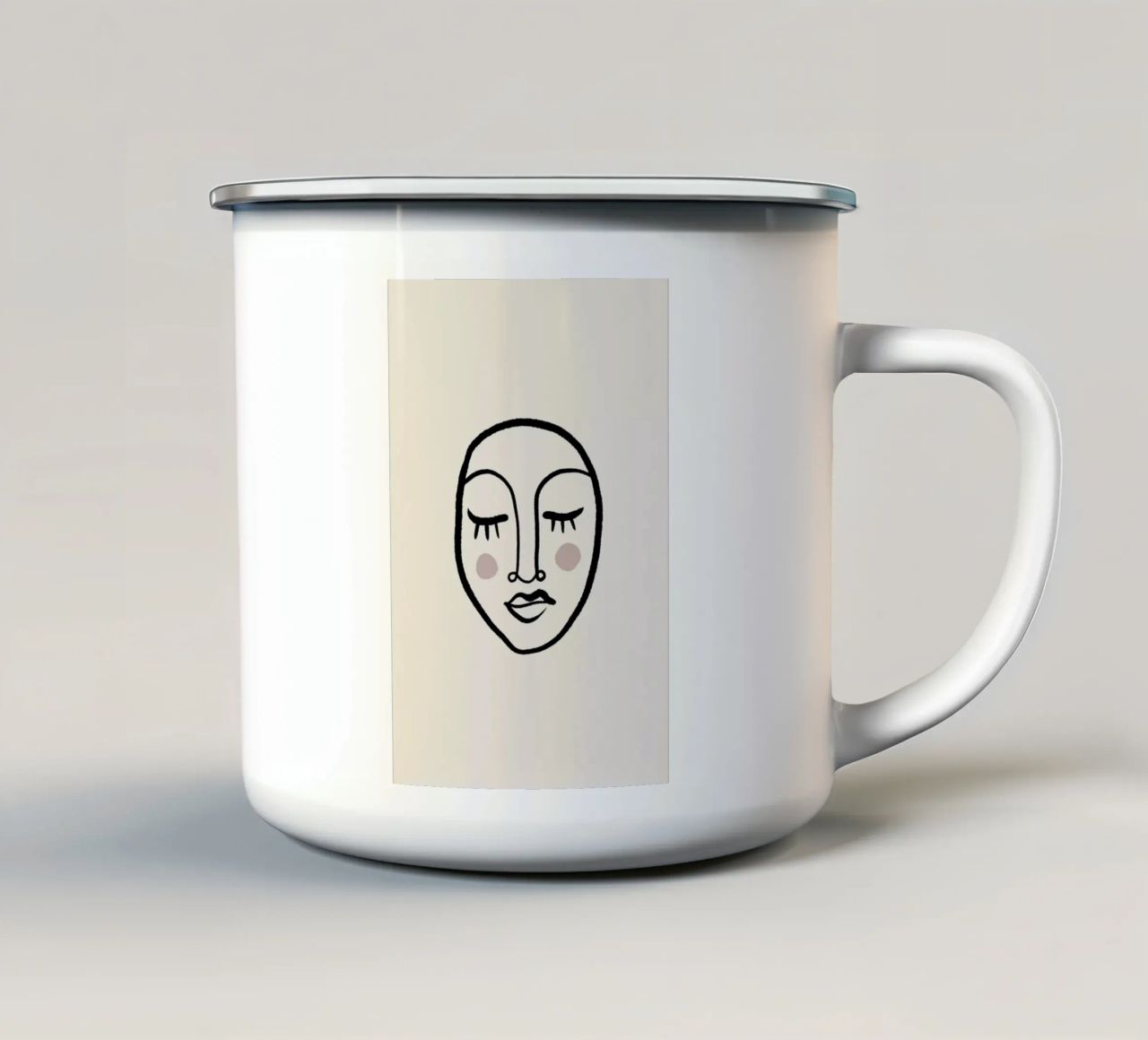 Blush II tazza in smalto da Pure