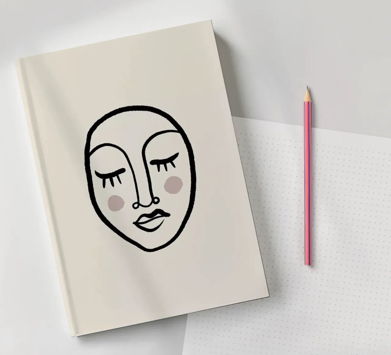 Blush II notebook by Pure