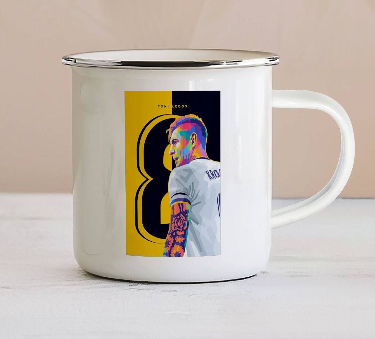Toni Kross WPAP tazza in smalto da WPAP MALANG