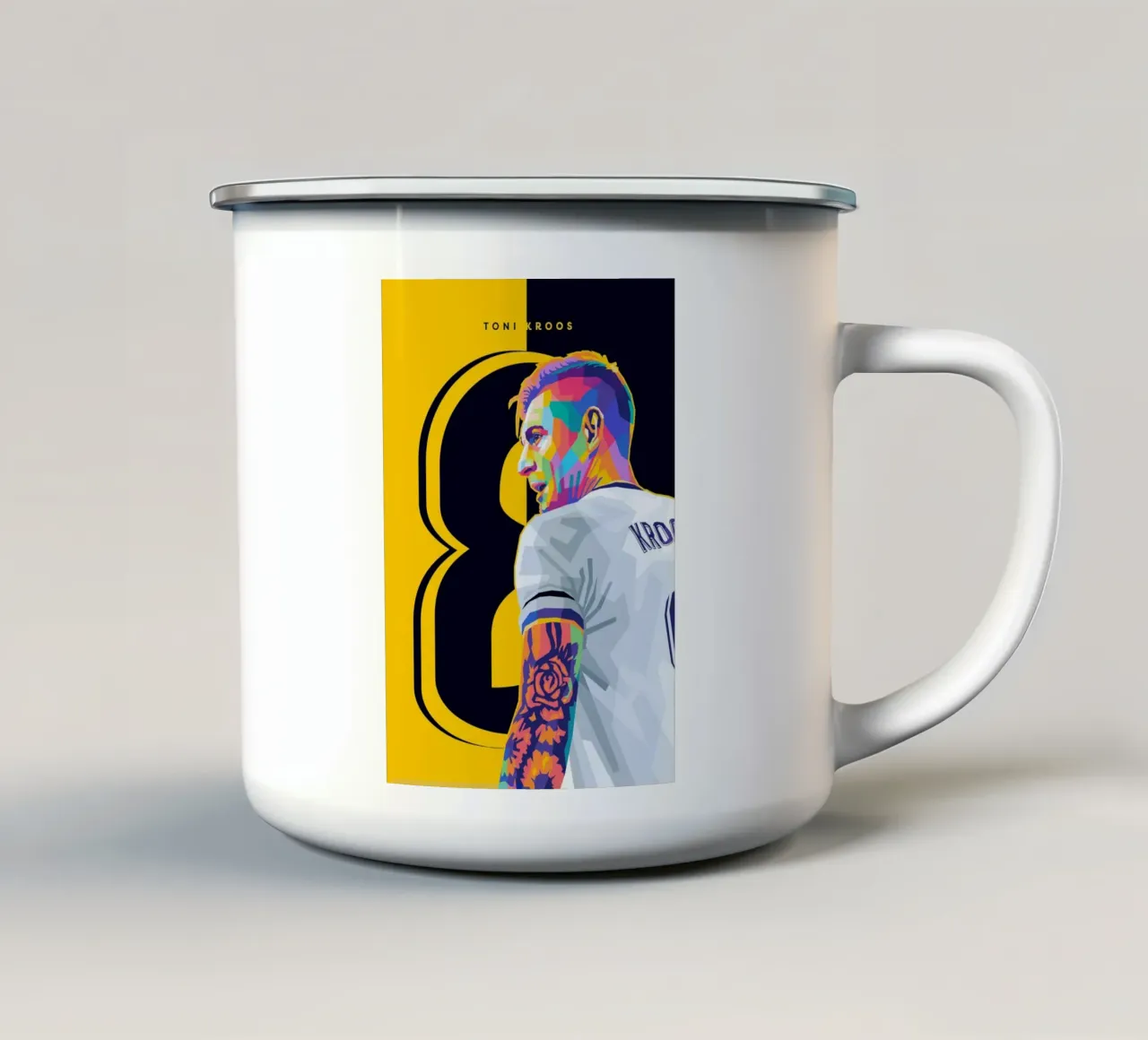 Toni Kross WPAP enamel mug by WPAP MALANG