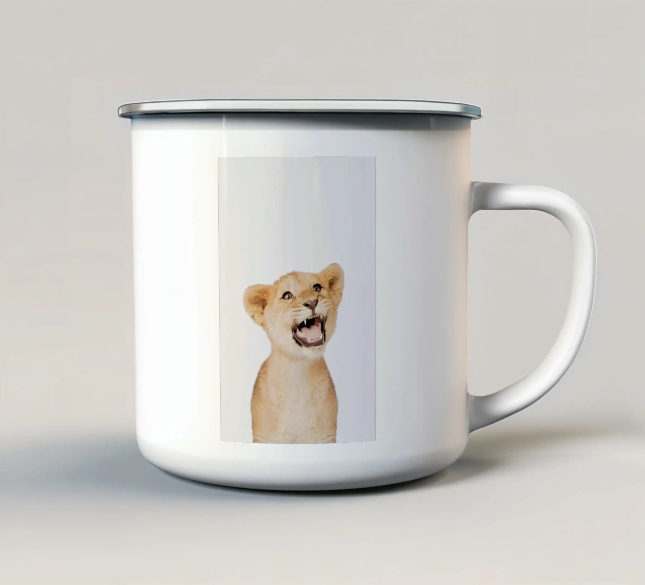 Lion Cub tazza in smalto da Paws & Claws