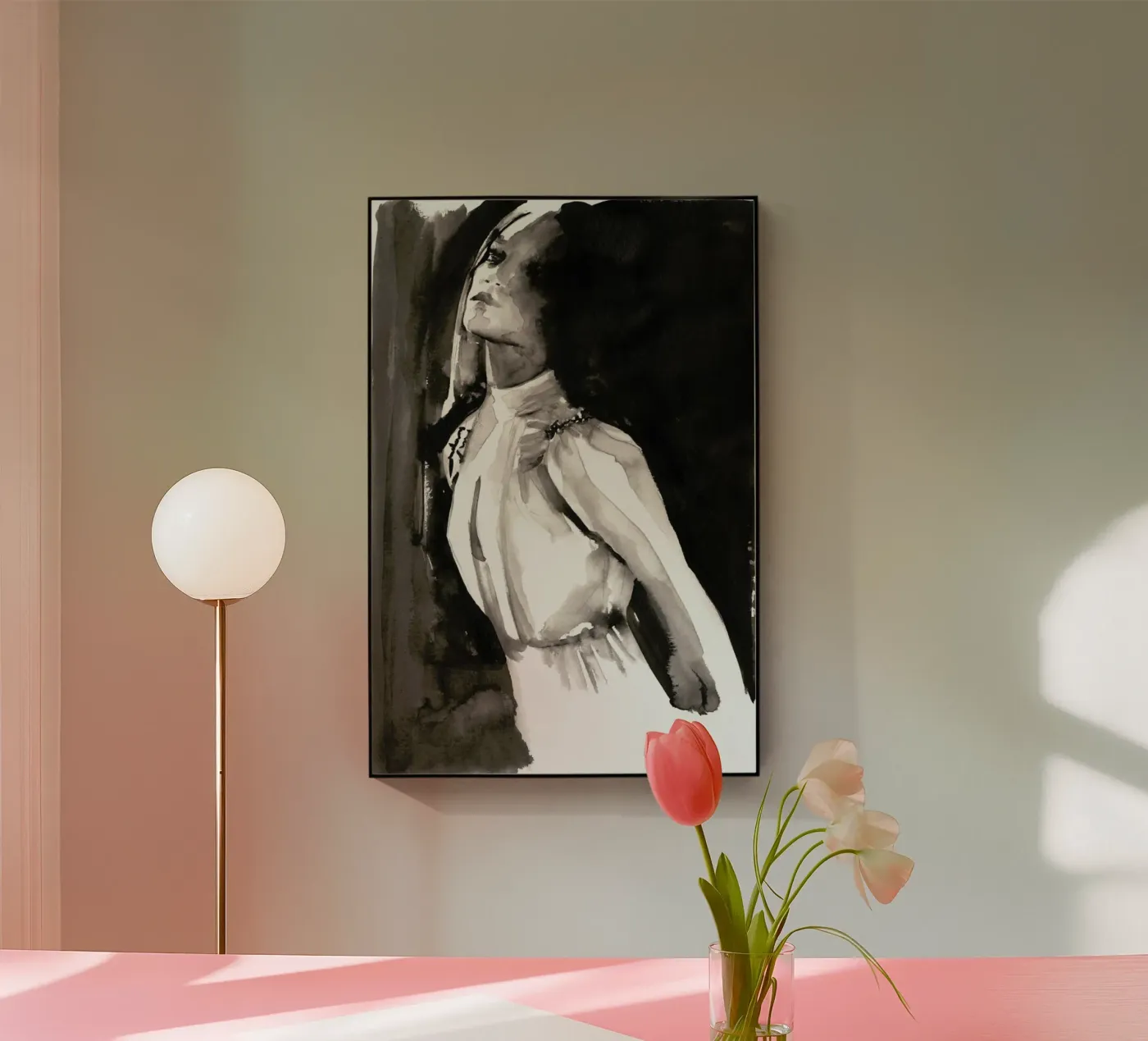 I Changed My Mind acryl van Victoria Verbaan