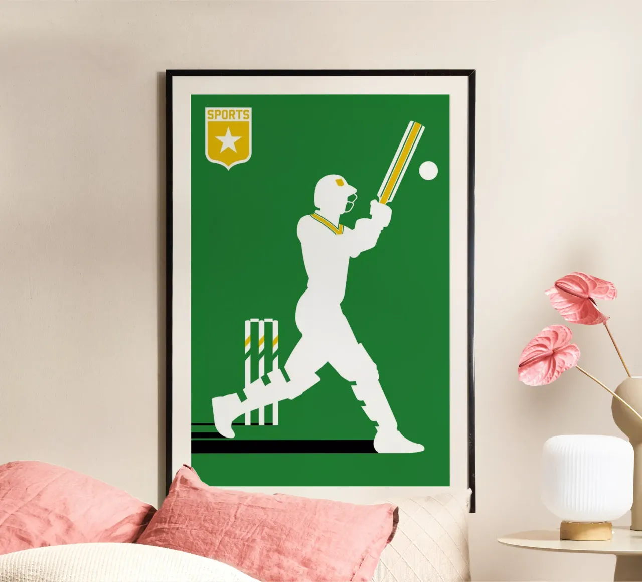 Cricket poster van Bo Lundberg