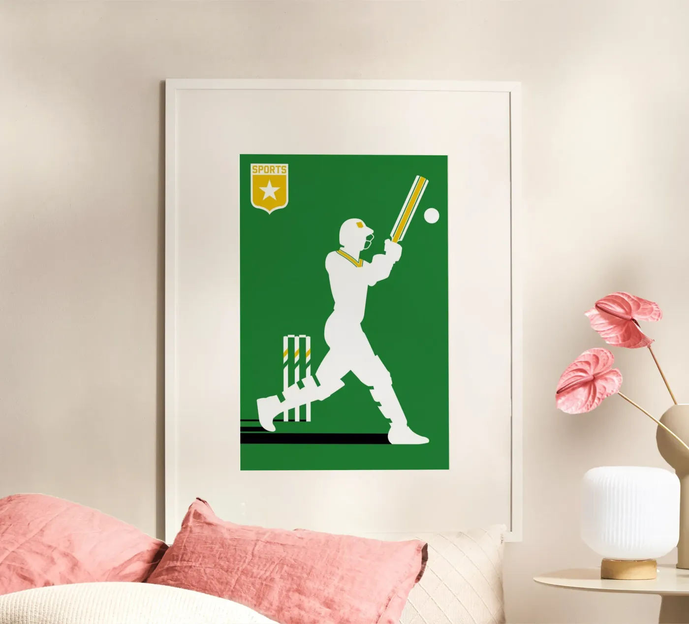 Cricket poster van Bo Lundberg