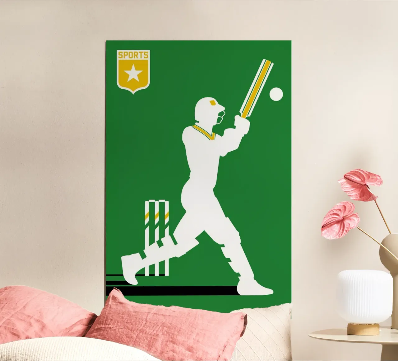 Cricket poster van Bo Lundberg