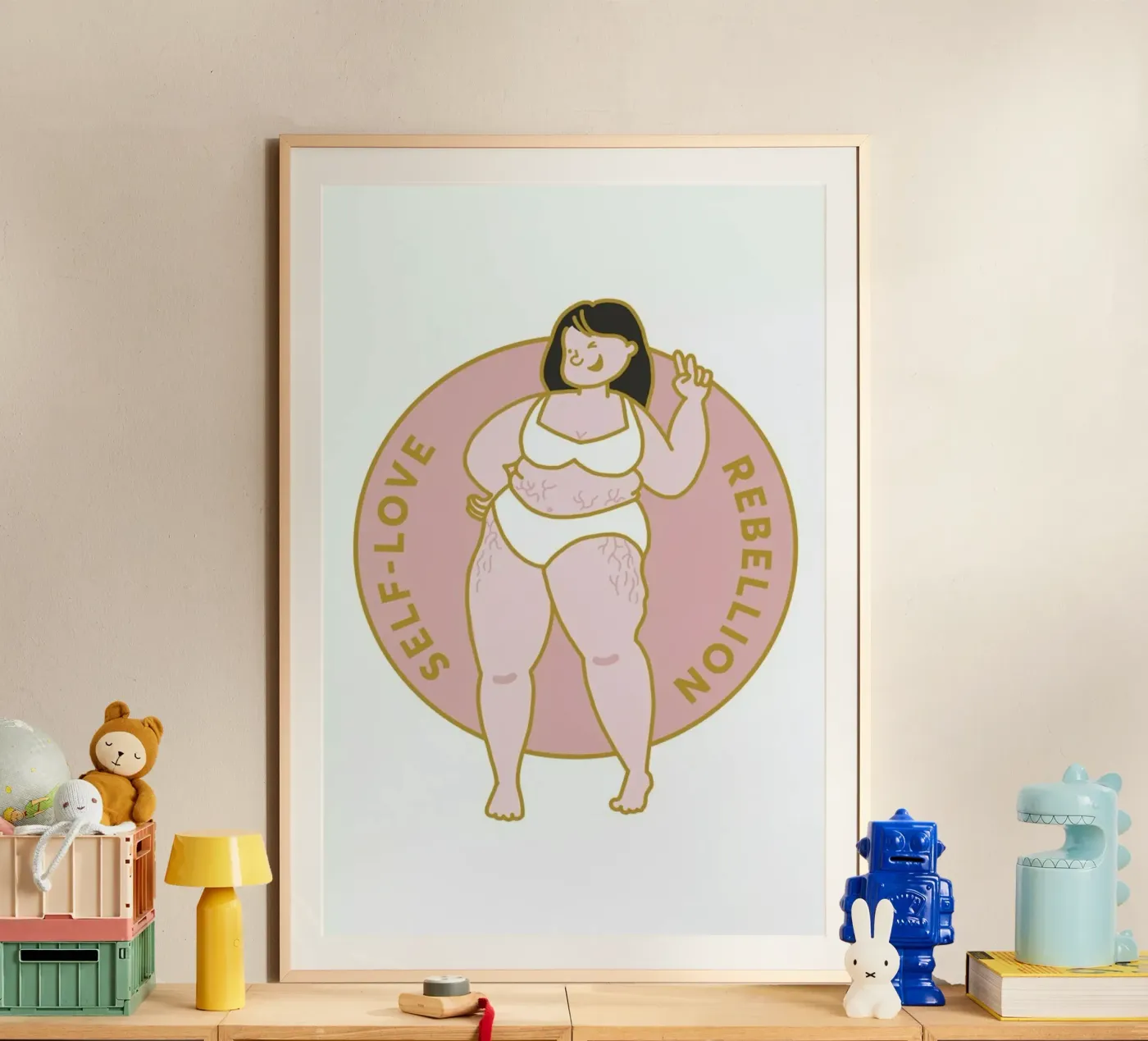 Self Love poster van Geborgen Wachsen x JUNIQE