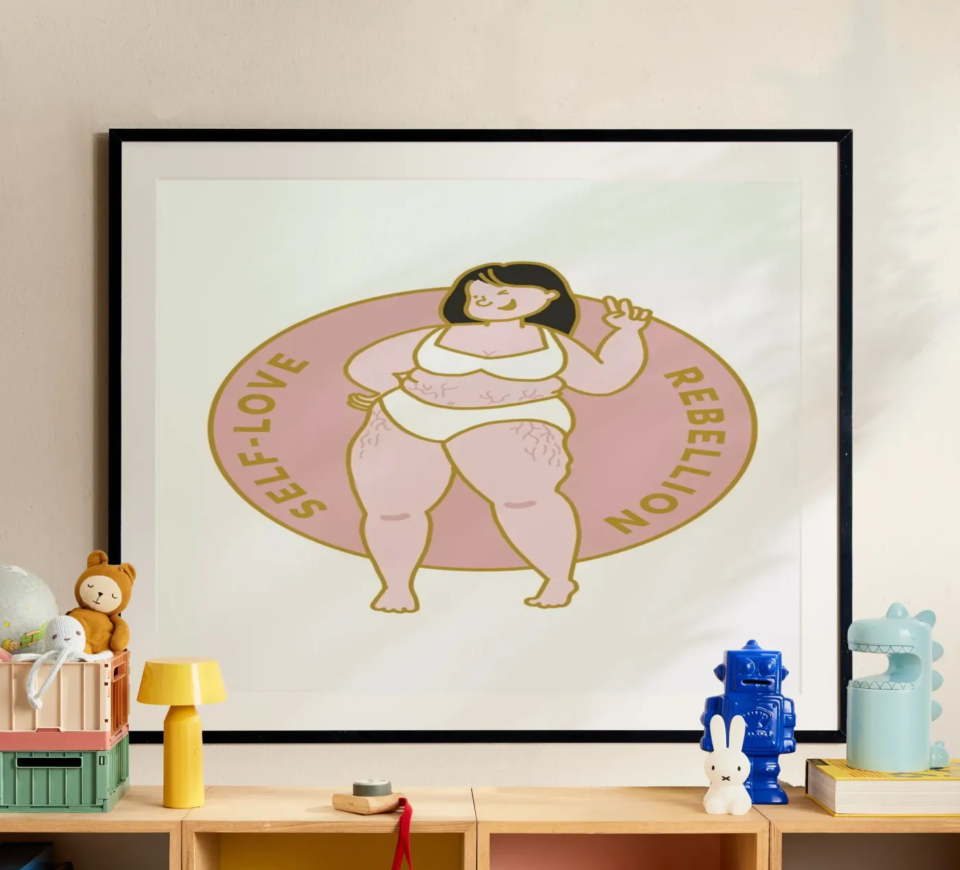 Self Love poster van Geborgen Wachsen x JUNIQE