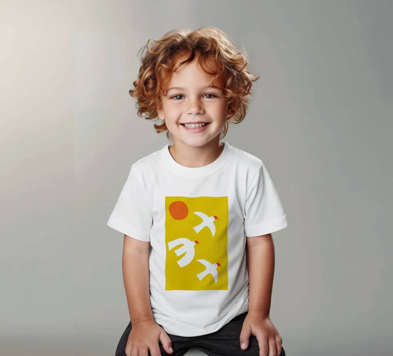 Flying Doves t-shirt bambini da Little Flourishes