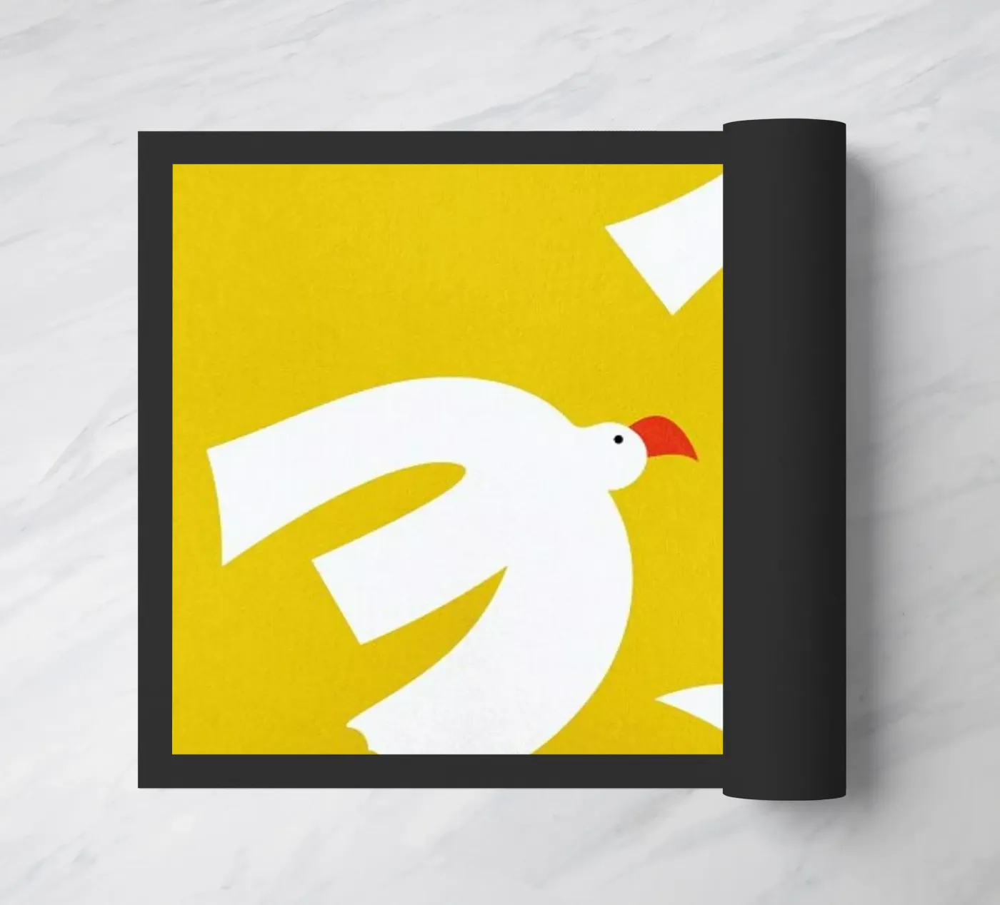 Flying Doves doormat by Little Flourishes