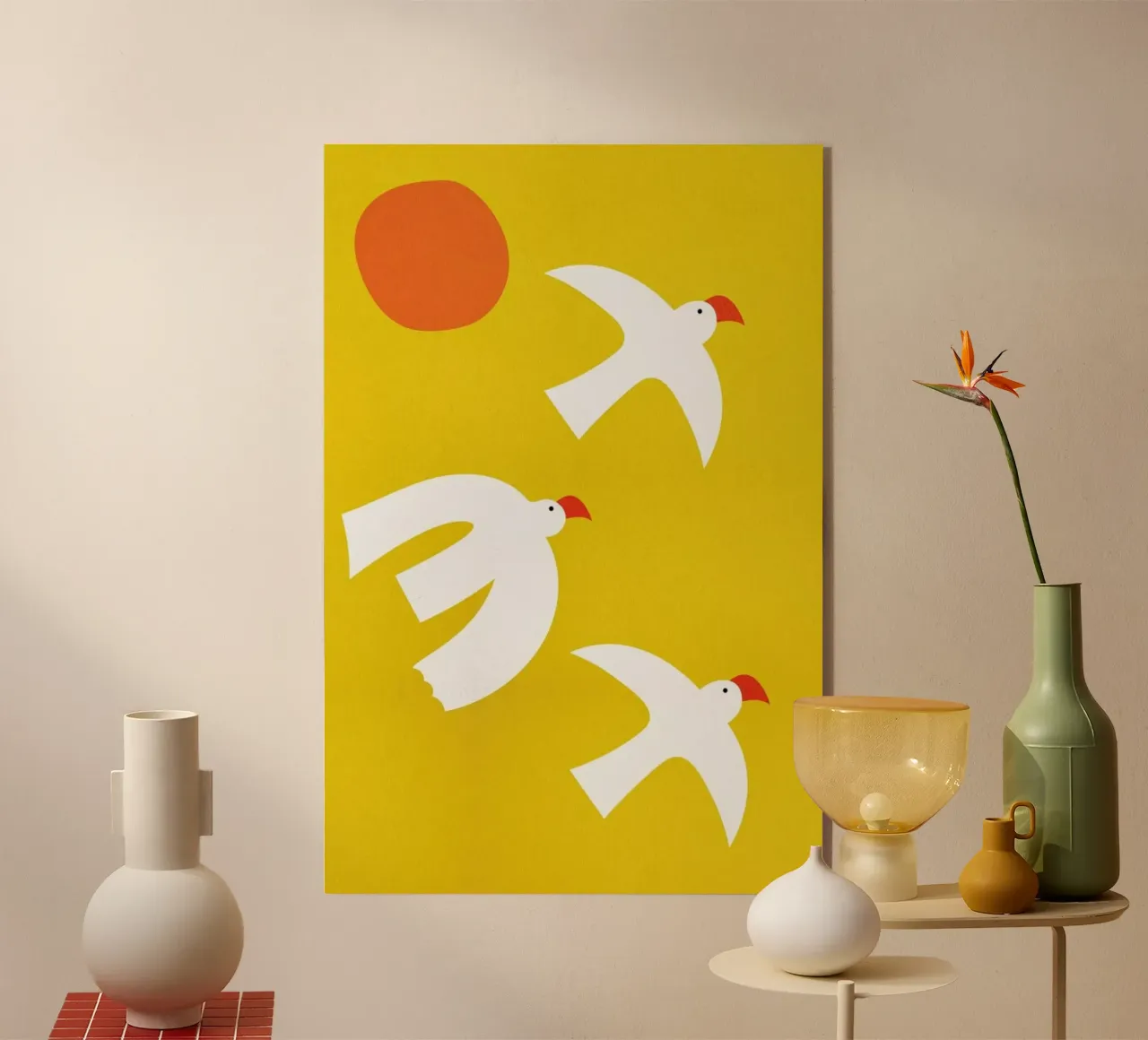 Flying Doves plexiglass da Little Flourishes