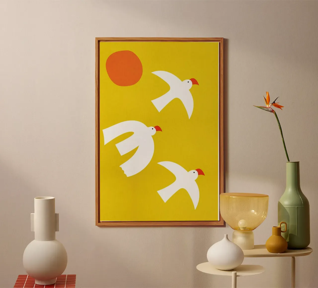 Flying Doves pannello forex da Little Flourishes