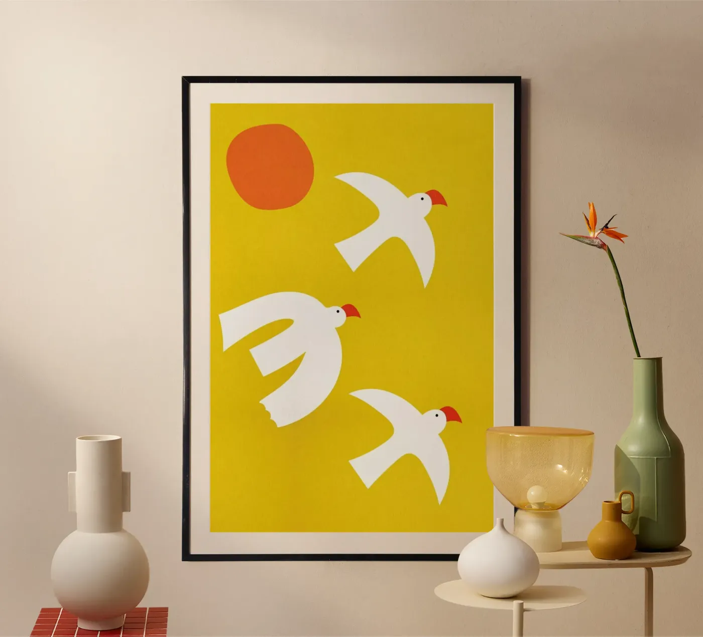 Flying Doves poster da Little Flourishes