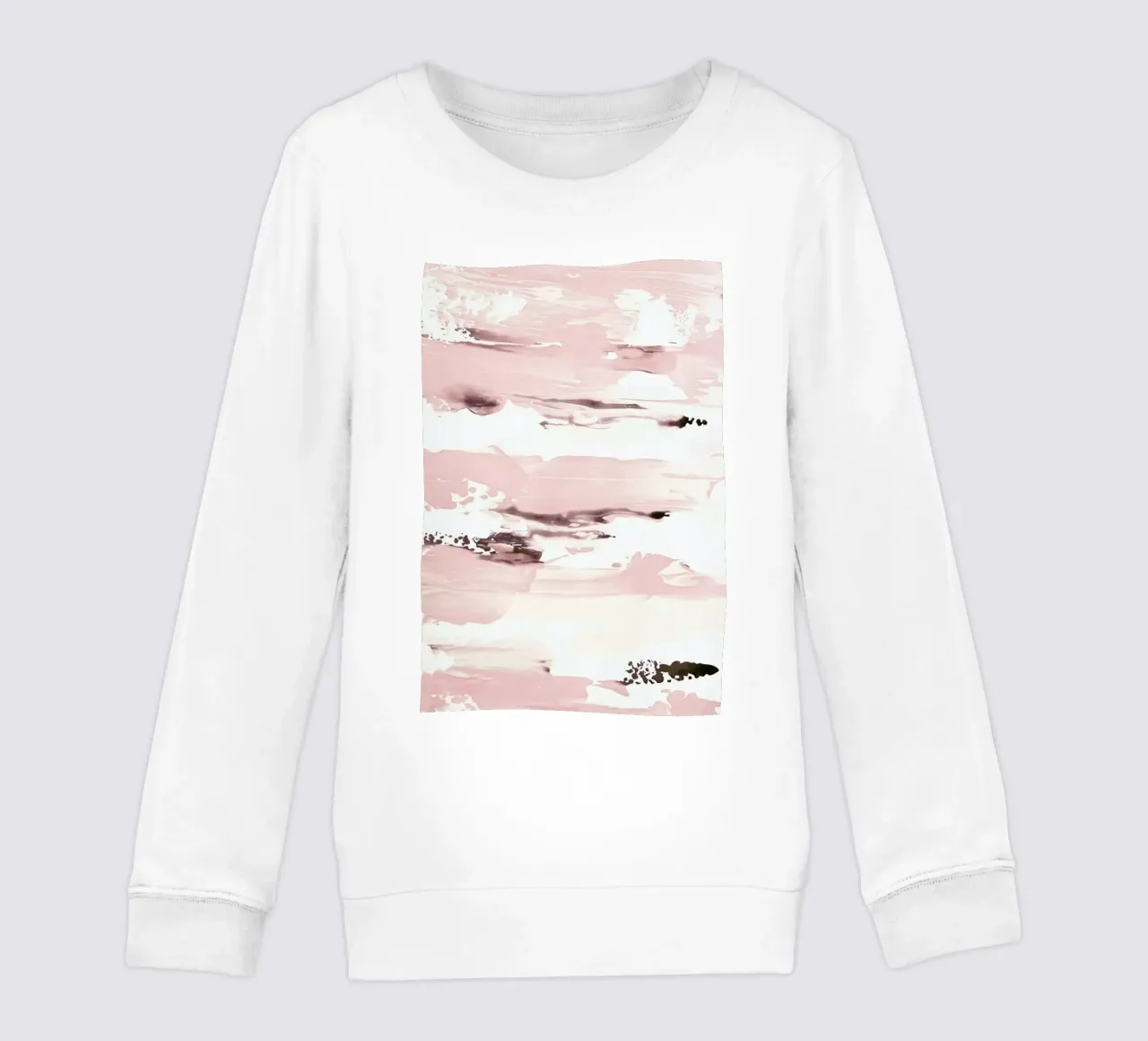 Abstract Pink kids sweatshirt by Babett Schultze