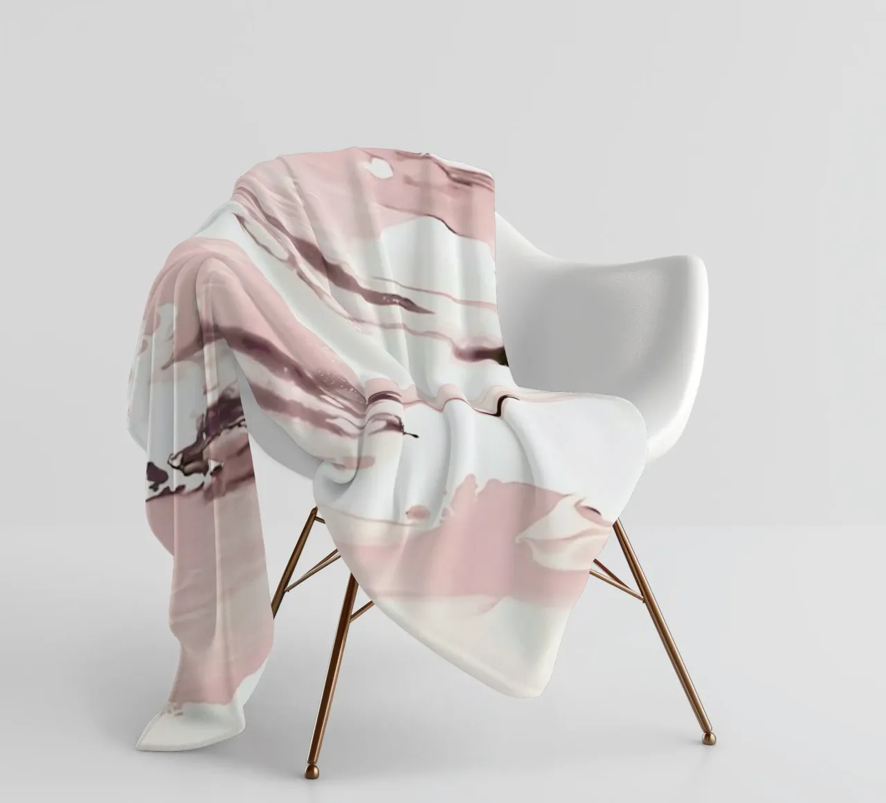 Abstract Pink fleece blanket by Babett Schultze