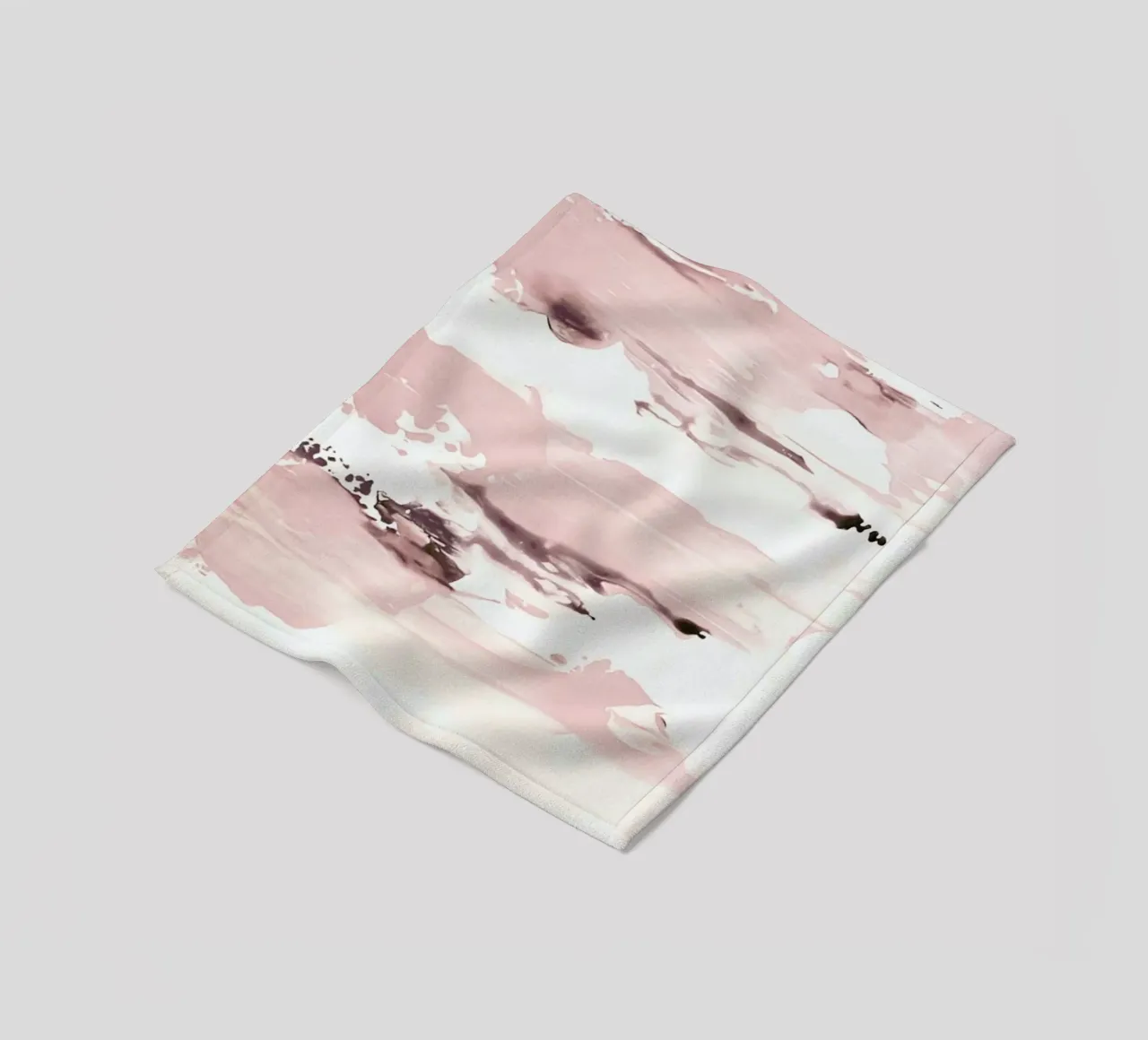 Abstract Pink fleece blanket by Babett Schultze