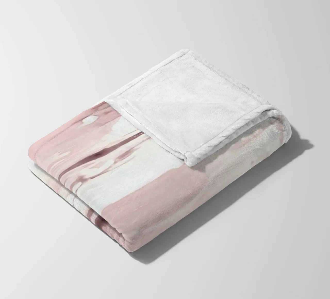 Abstract Pink fleece blanket by Babett Schultze