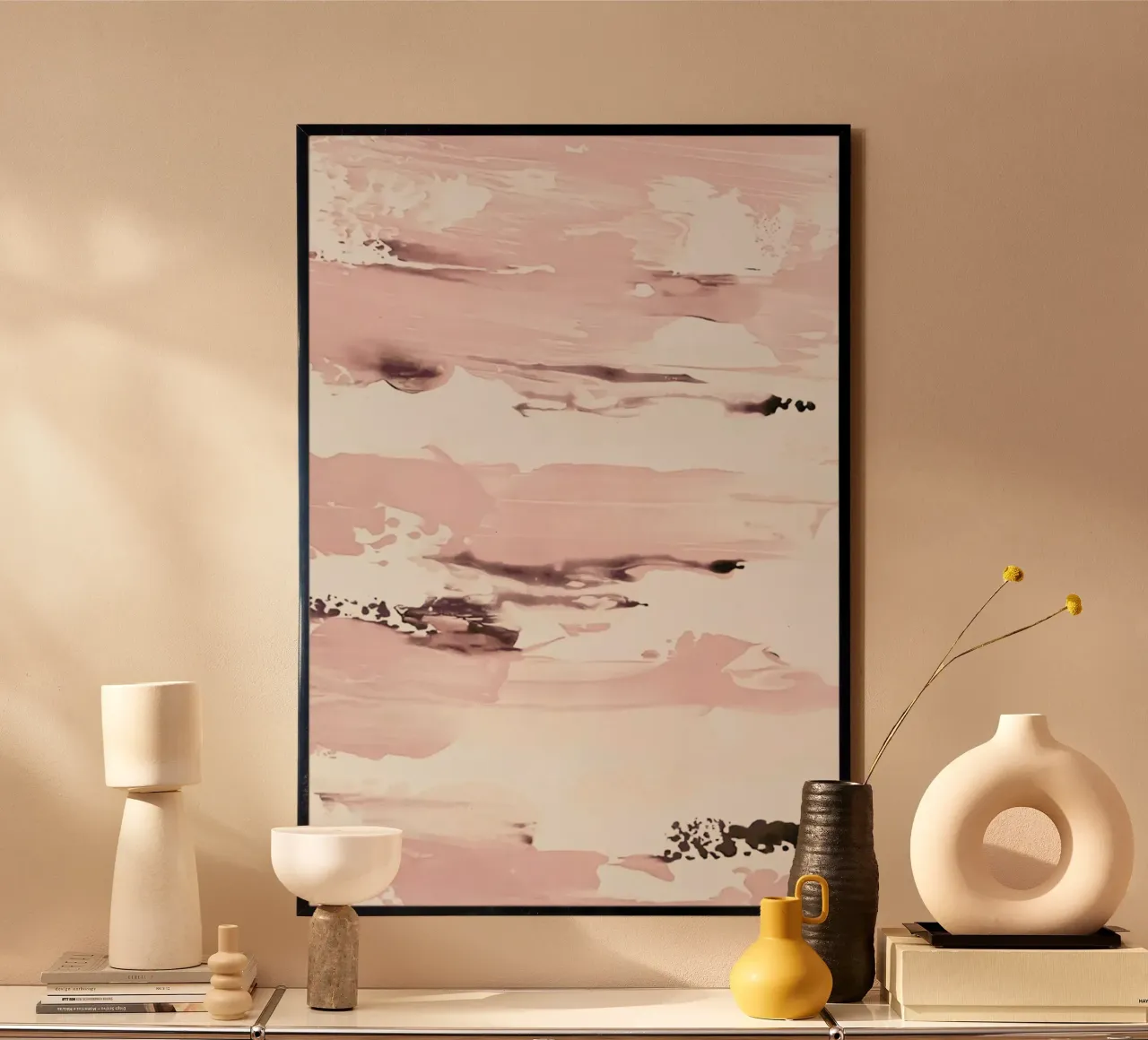 Abstract Pink carta hahnemühle da Babett Schultze