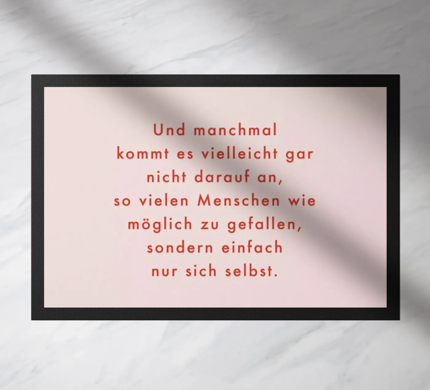 Selbstliebe Fußmatte von vonkopfbisfuss x JUNIQE