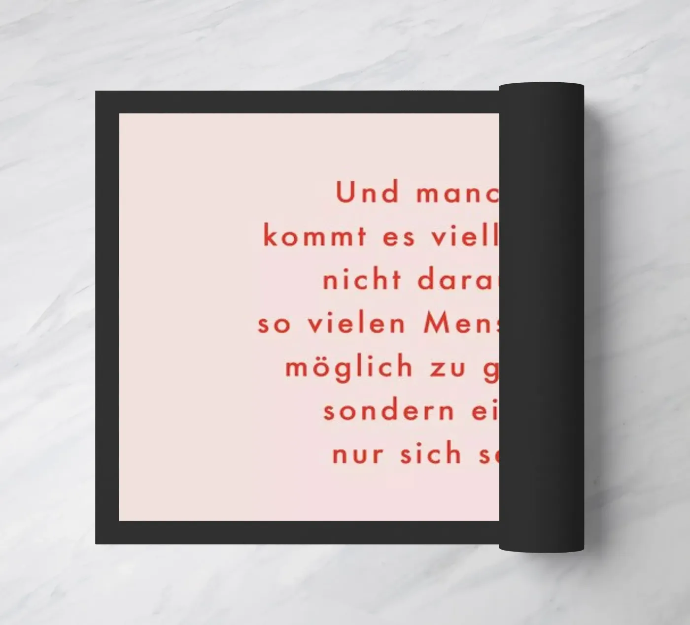 Selbstliebe Fußmatte von vonkopfbisfuss x JUNIQE