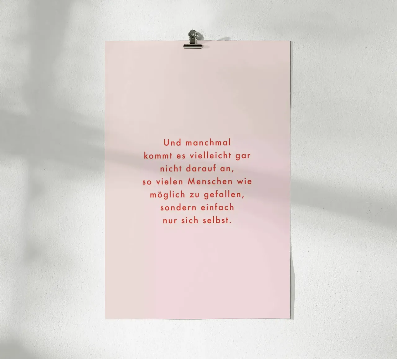 Selbstliebe poster con telaio in plastica da vonkopfbisfuss x JUNIQE