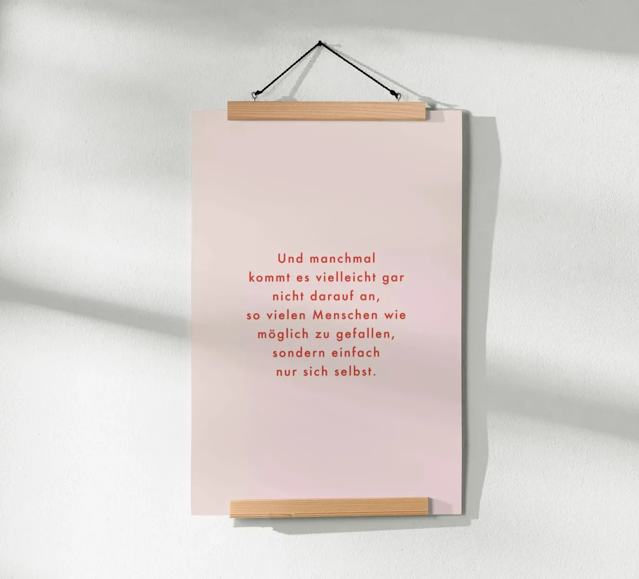 Selbstliebe poster con telaio in plastica da vonkopfbisfuss x JUNIQE