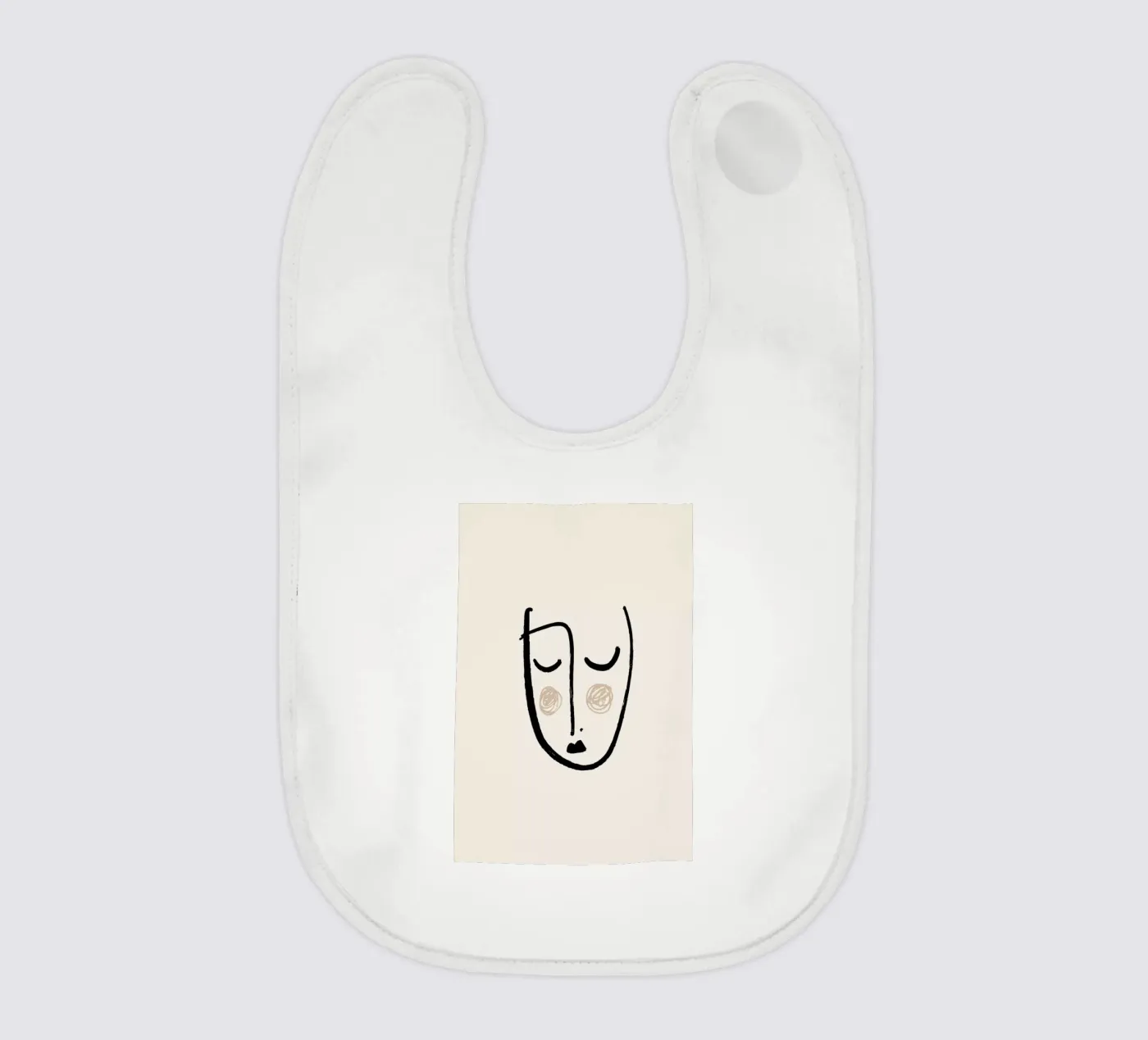 Blush baby bib by Pure