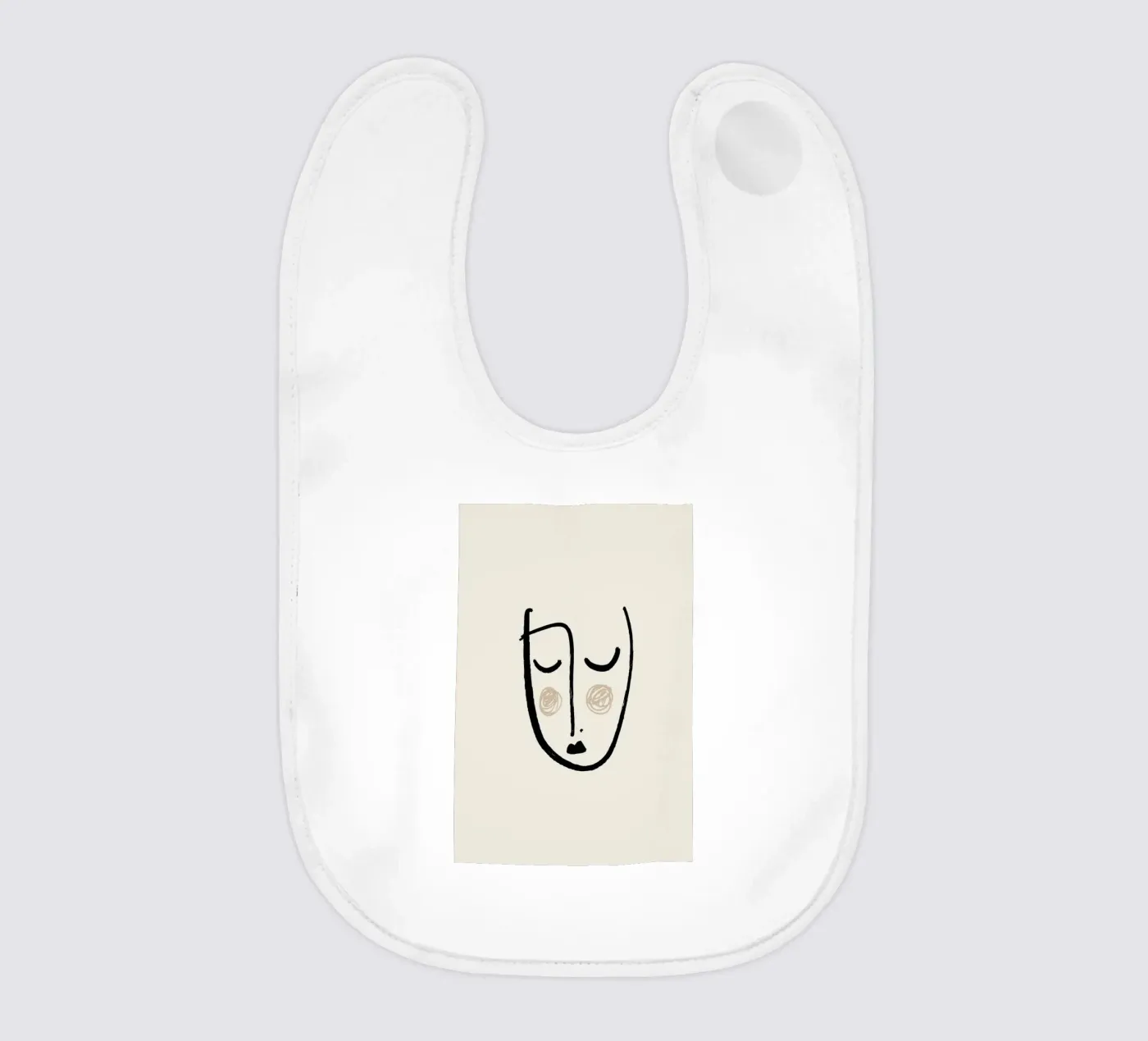 Blush baby bib by Pure