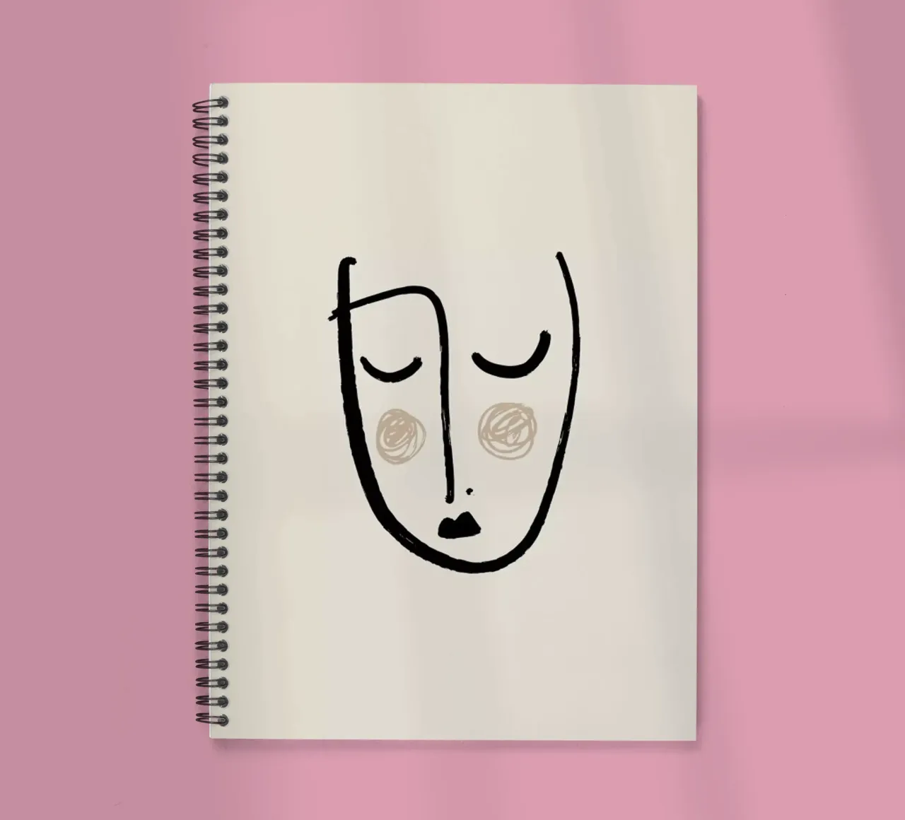 Blush spiral notebook by Pure