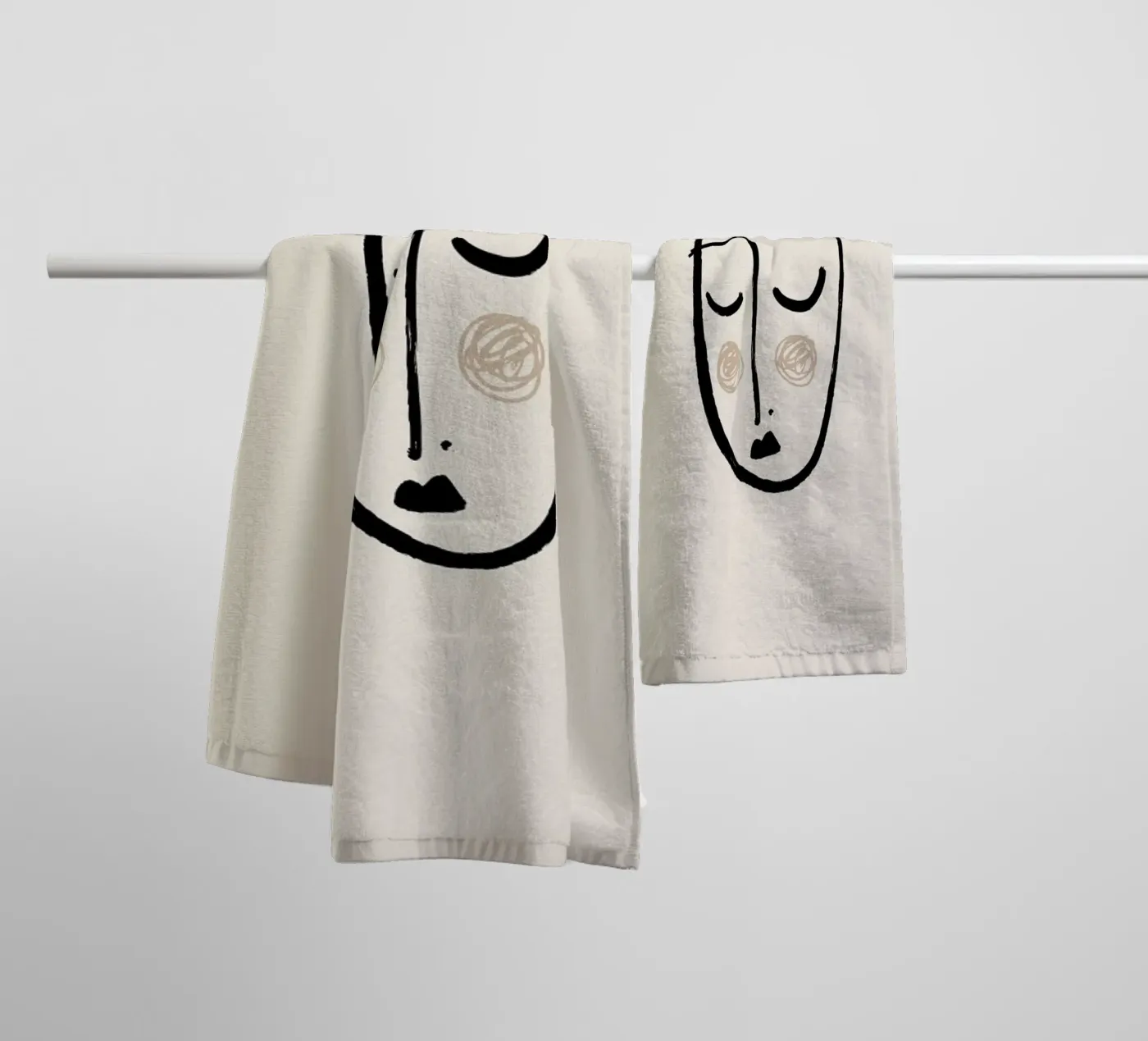 Blush badhanddoek van Pure