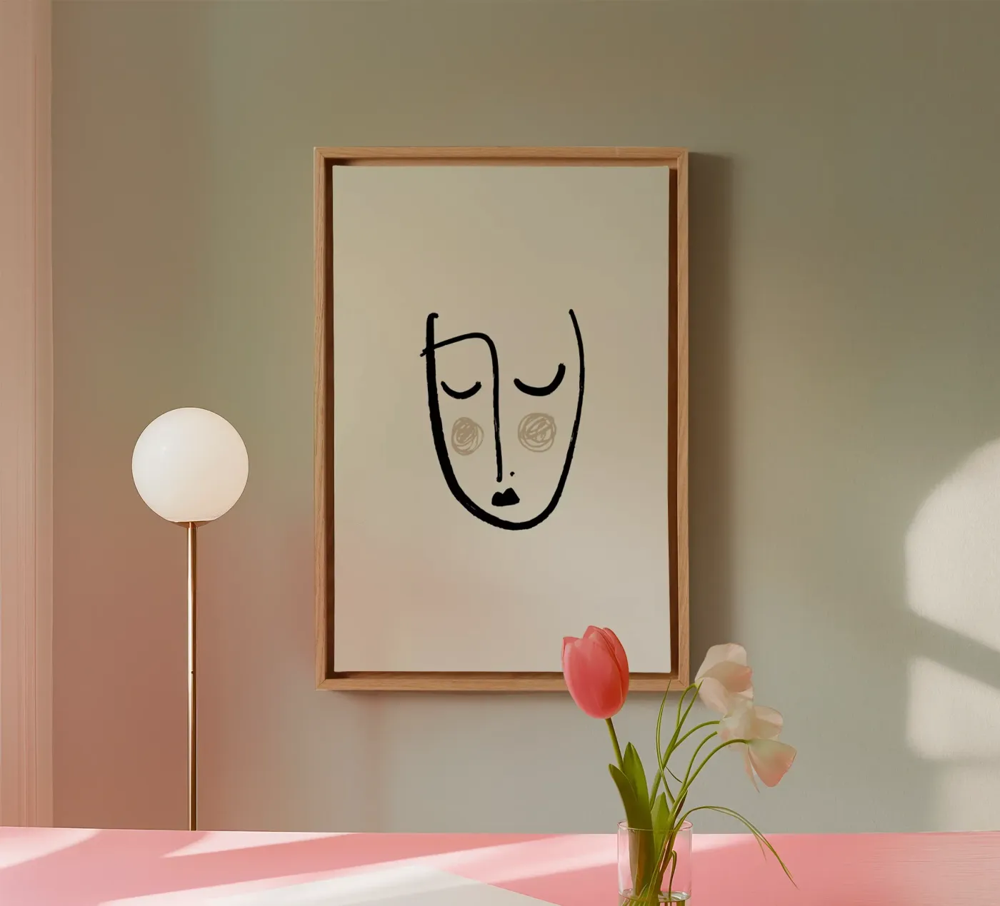 Blush canvas by Pure