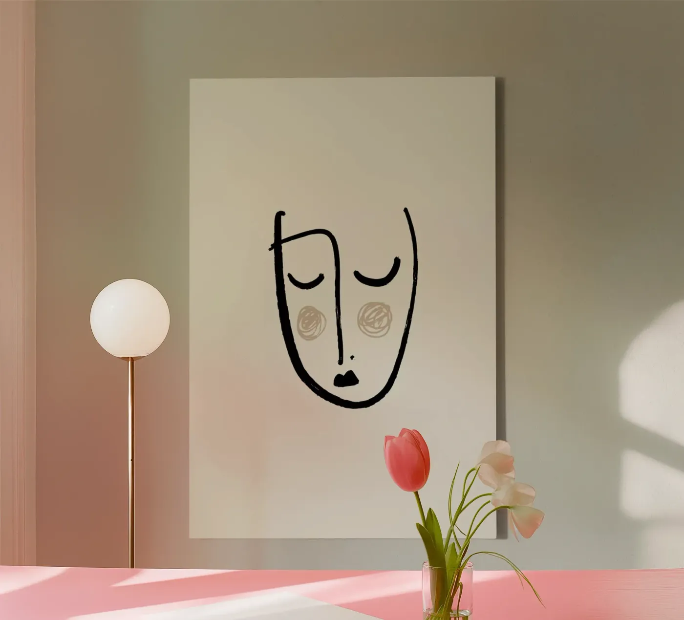 Blush canvas by Pure