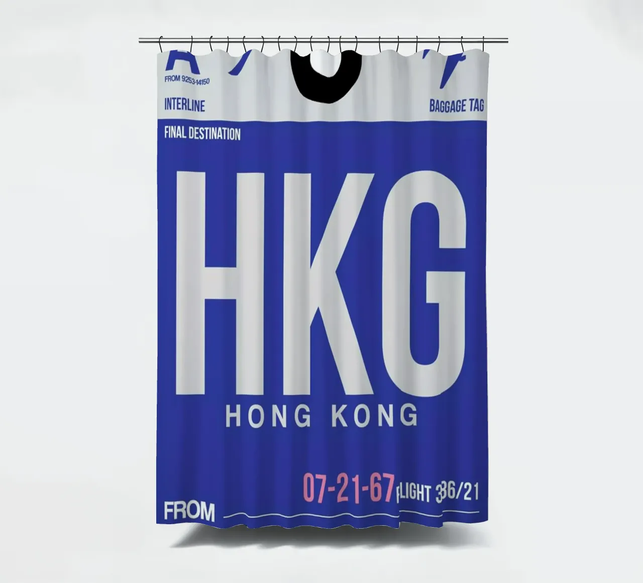HKG-Hongkong shower curtain by Naxart