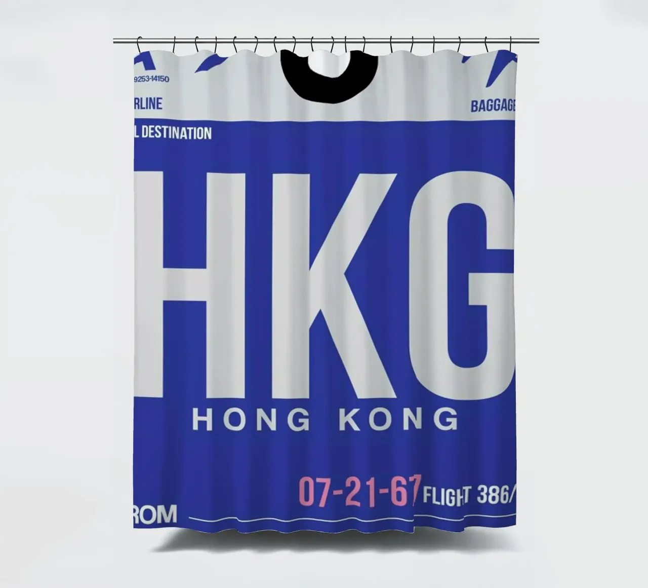 HKG-Hongkong shower curtain by Naxart