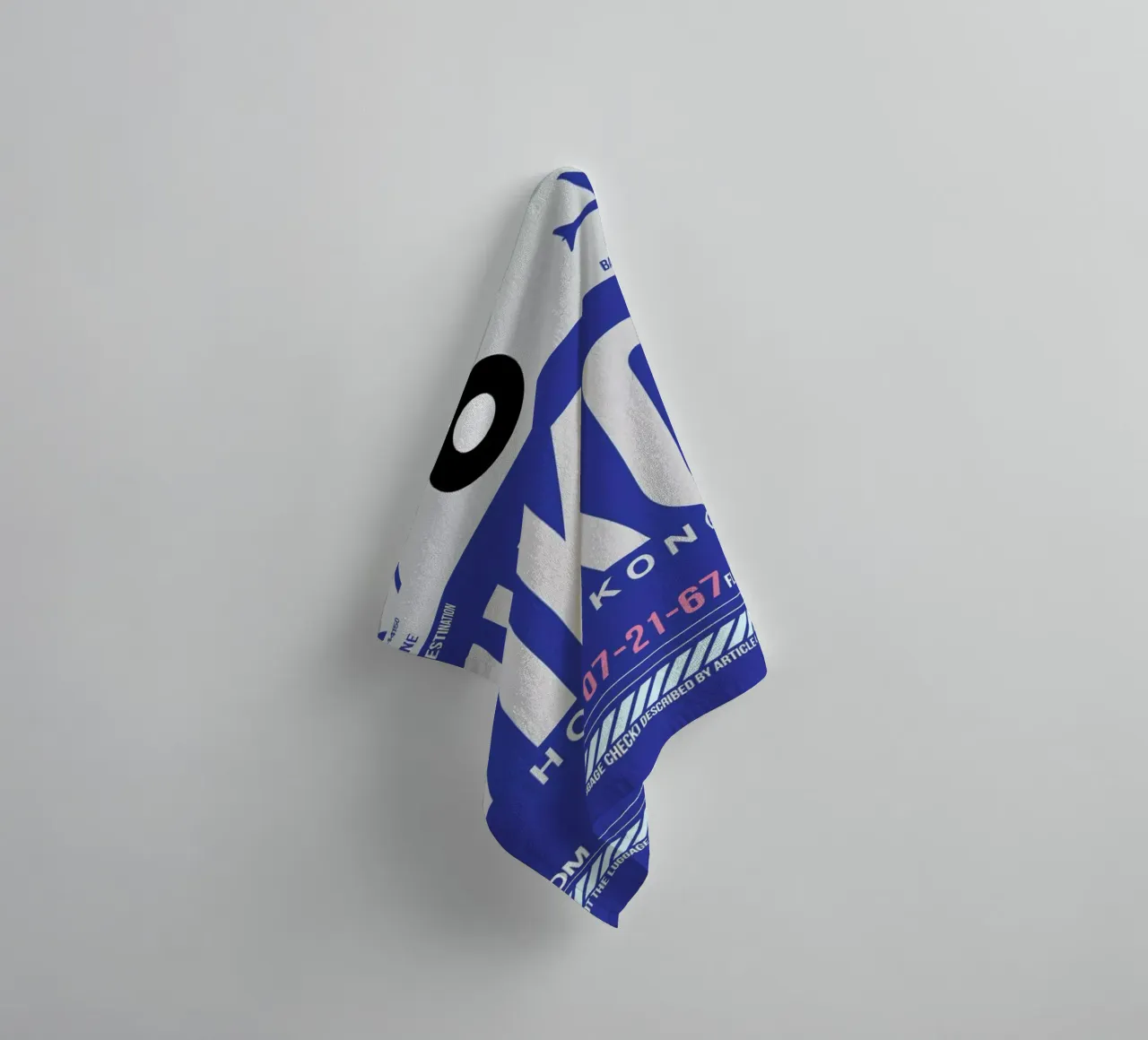 HKG-Hongkong towel by Naxart