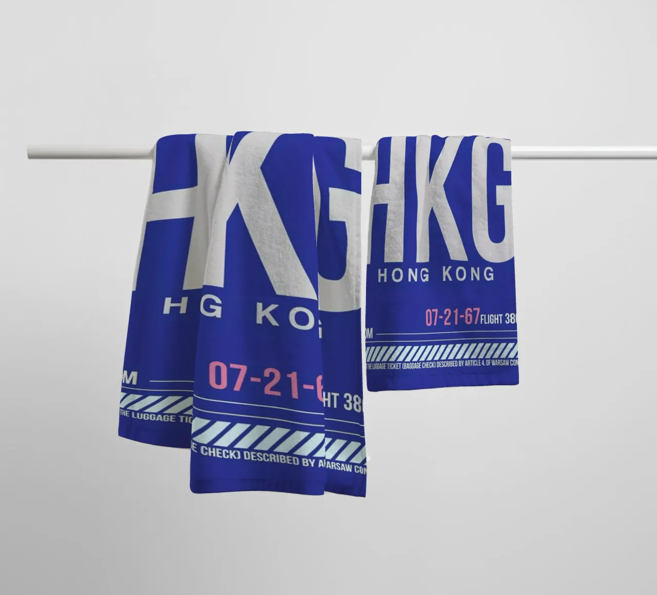 HKG-Hongkong towel by Naxart