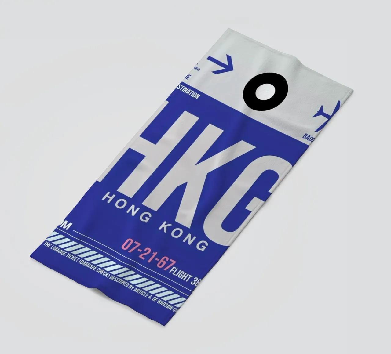 HKG-Hongkong beach towel by Naxart