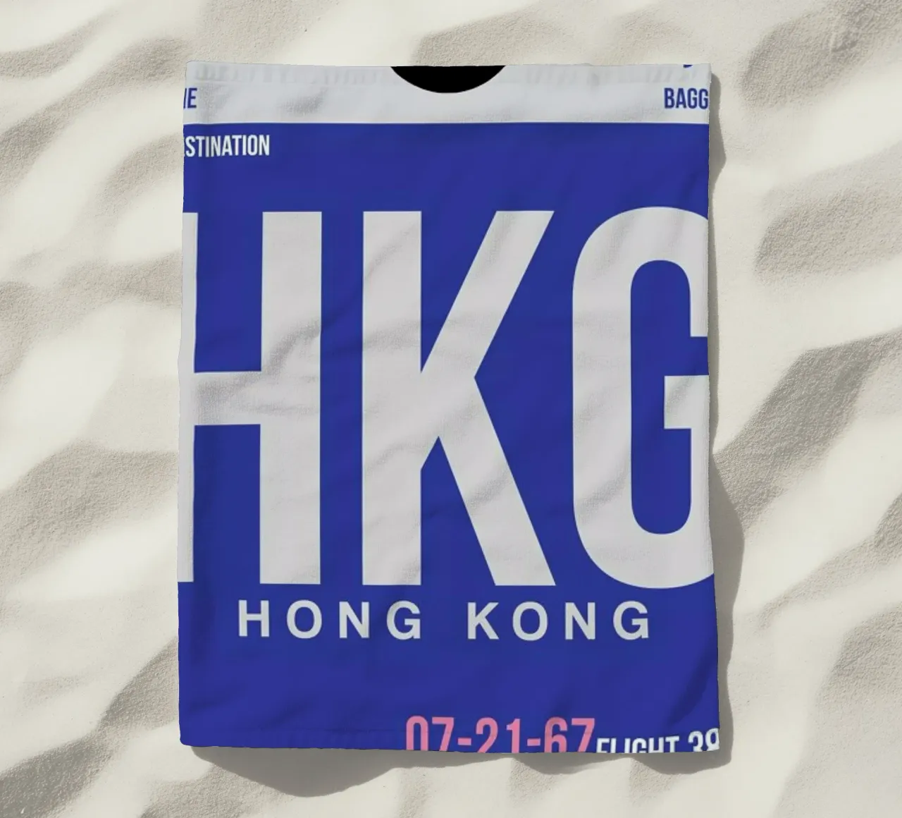 HKG-Hongkong beach towel by Naxart
