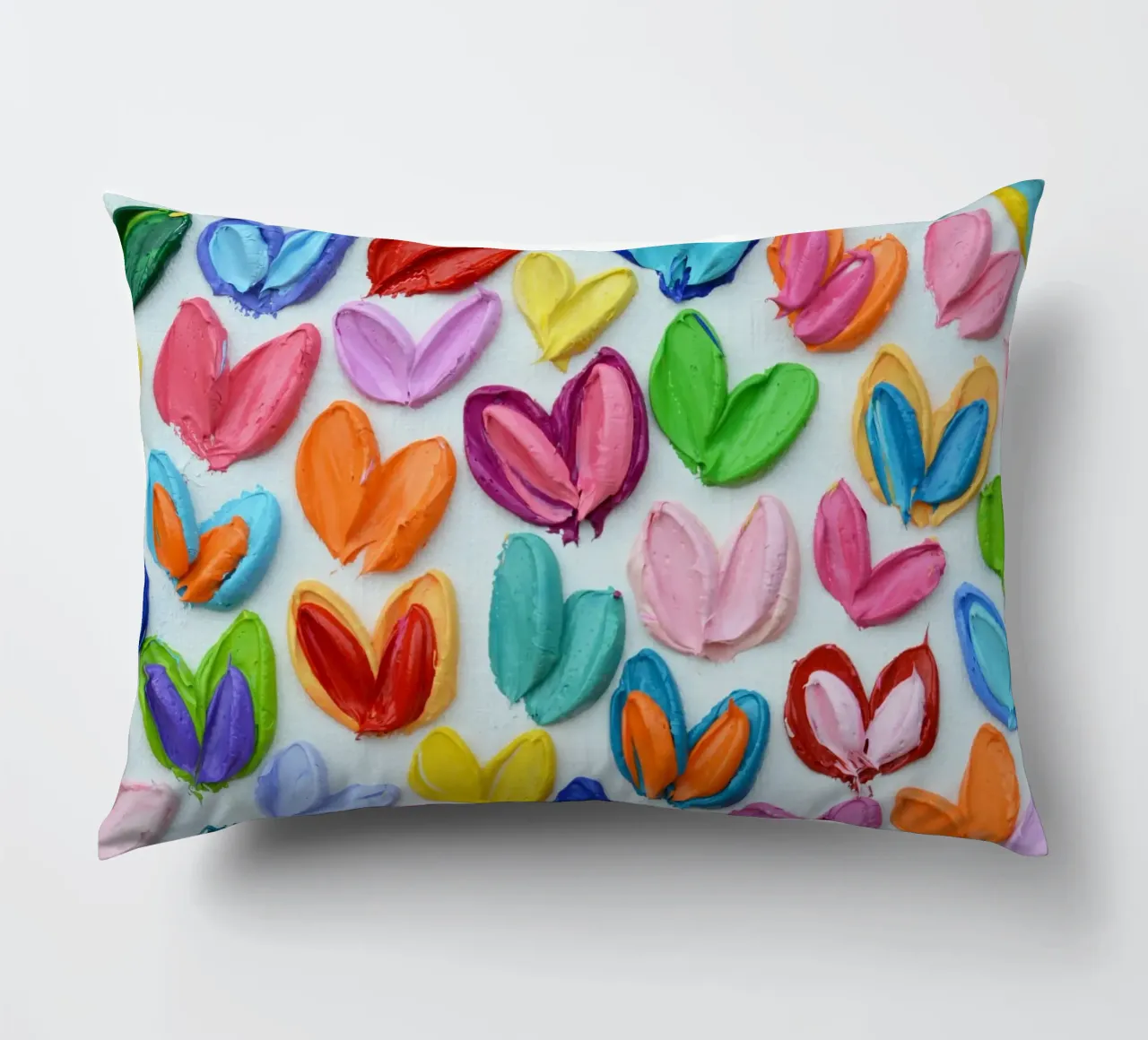 Polka Daub Heart Confetti cuscino da annmariecoolick